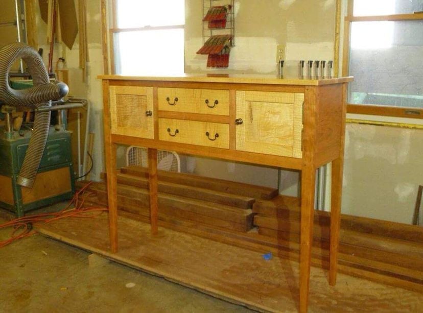 Small sideboard in natural cherry