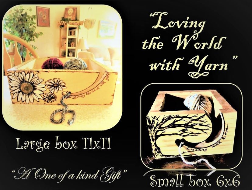 Wood, Yarn Bowl, Yarn Holder