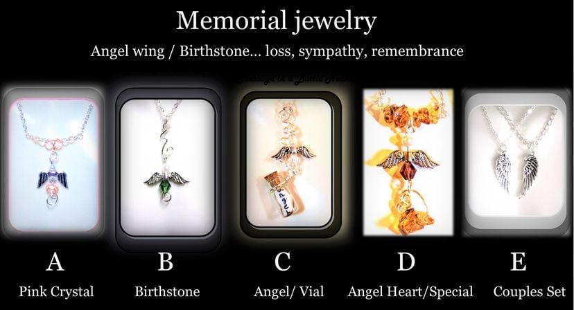Angel, Birthstone Necklace, Custom Created For You