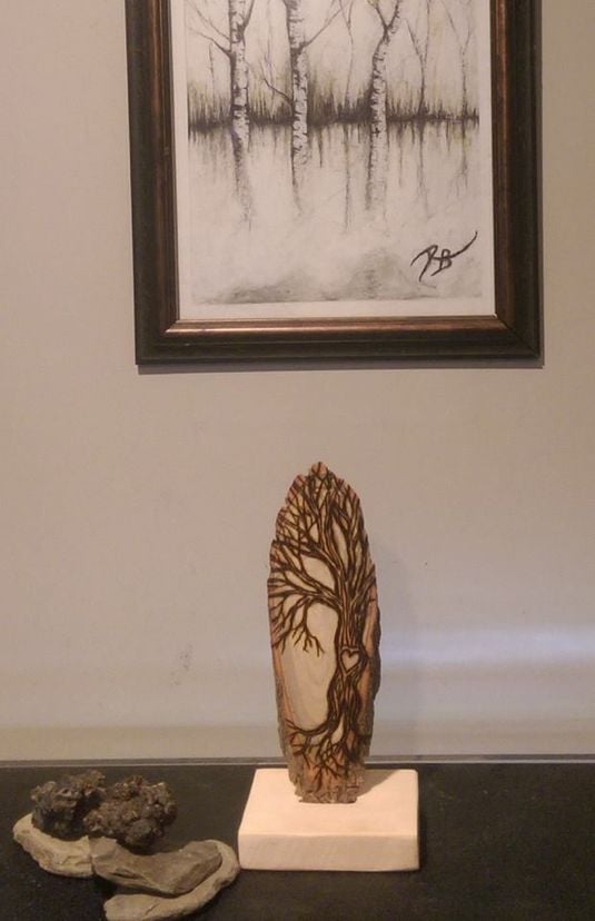 Employee Recognition Gift, Retiremenat Gift, Client Gift, Vip Gift, Hiking Stick, Plaque, Desk Art