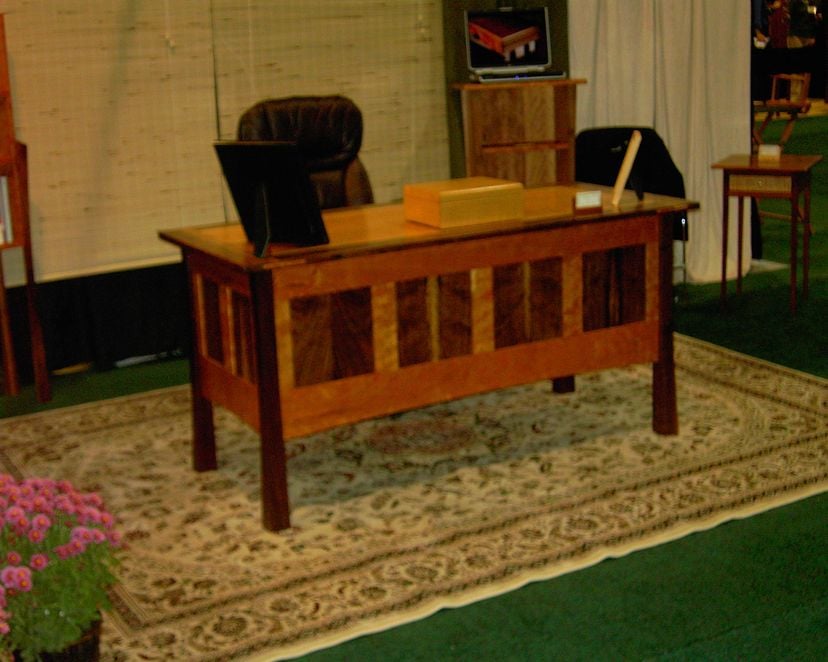 Walnut And Cherry Desk