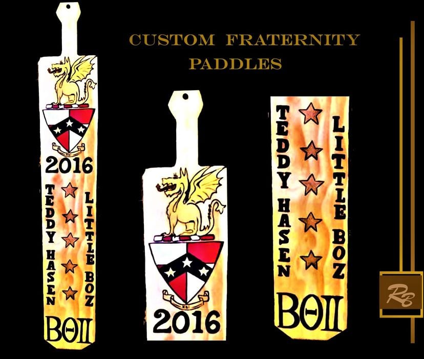 Custom, Fraternity Paddles, Hand Painted, Designed For You