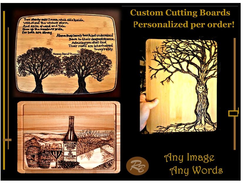 Custom, Cutting Boards, Any Words, Any Image