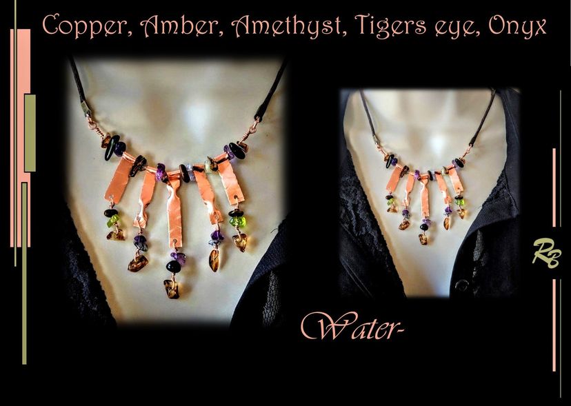 Necklace,Copper, Sculpture, "One Of A Kind" Artist Created, Wife Gift