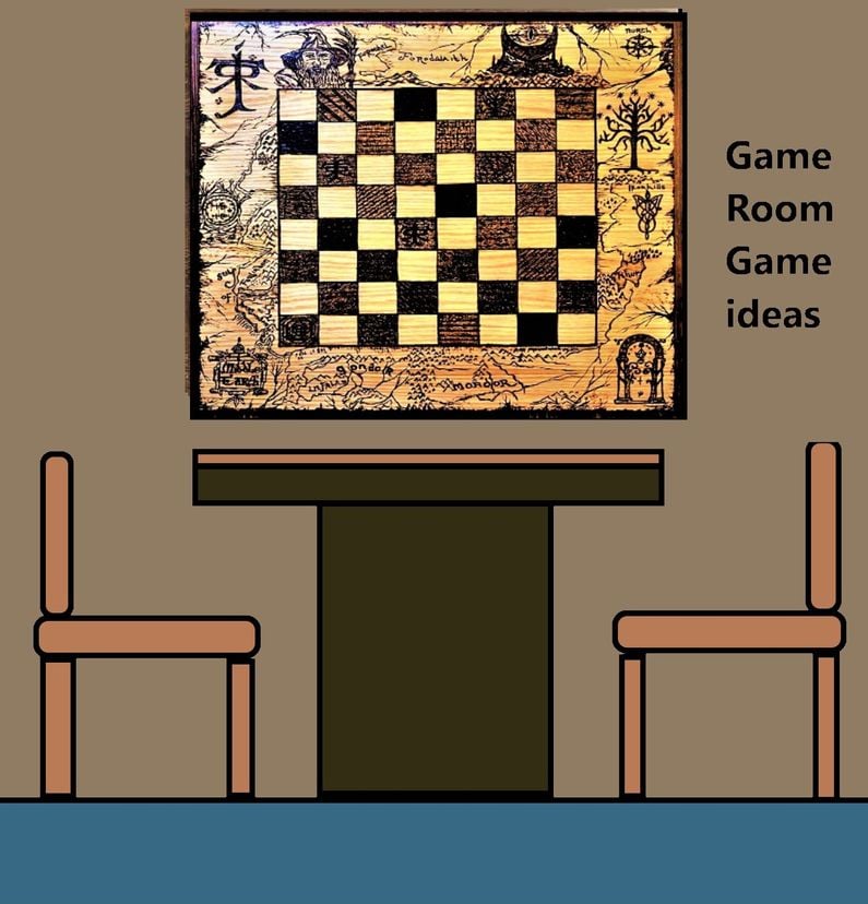Game Room Games, Gifts For Men, Rec Room Games. Large, Board Games, Custom