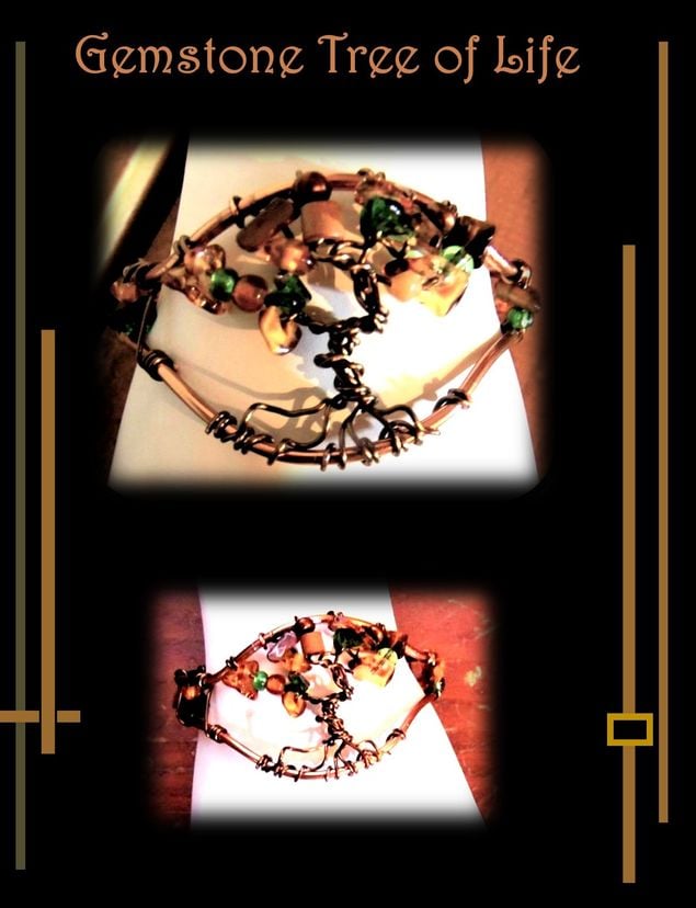 Bracelet, Gemstone, Tree Of Life, Wift Gift , Mother Gift, Custom