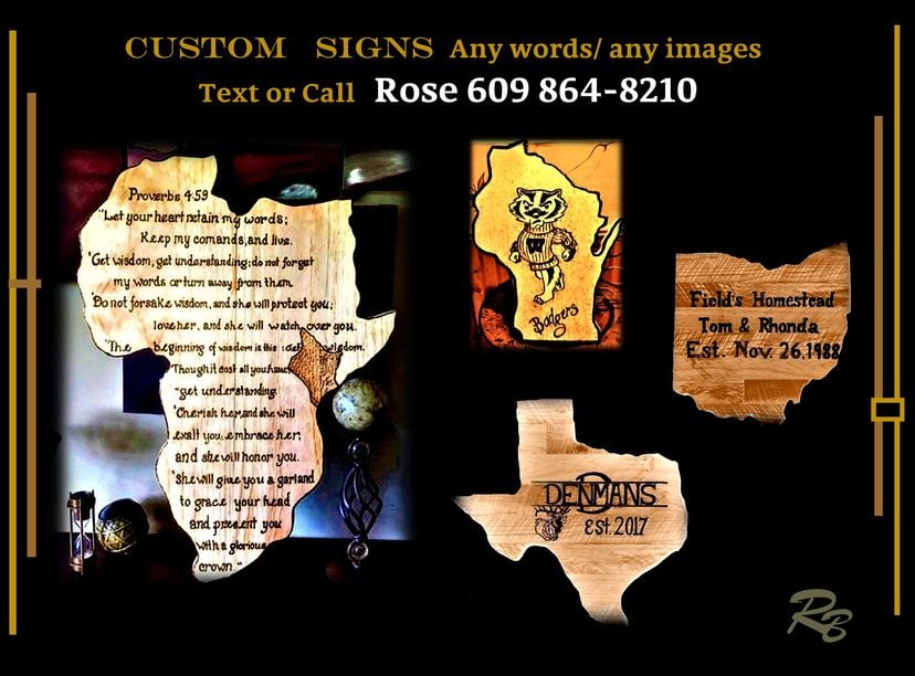 State Sign, Custom, Signs, Wood Anniversary Gift