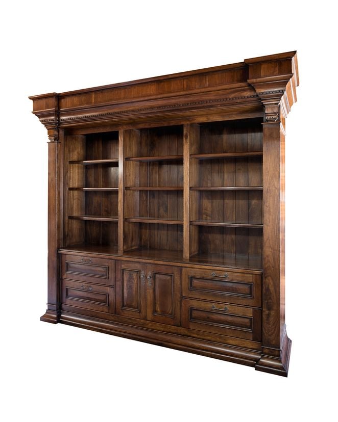 Lighted Walnut Display Case
