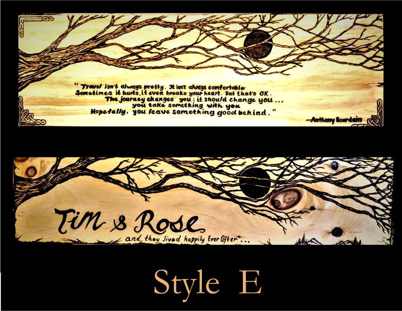 Wood Anniversary Gift - Five Year Anniversary Gift,Wife Gift,Husband Gift,Tree Art