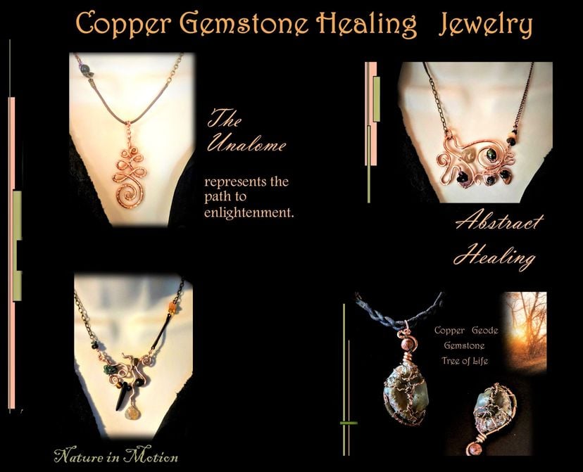 Crystal Healing jewelry, Gemstone Healing jewelry, Crystal healing, Gemstone Healing , Gemstone Necklace, Zen, Jewelry, Healing, Copper, Sacred Spirals, Spiral jewelry, Gemstone, Healing jewelry, Copper jewelry, Copper 