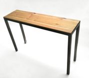 Sofa Table Reclaimed Wood Steel Base