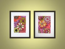 Fine Art Print Chakras Orange Yellow Magenta 5"X7" Reproduction 2 small