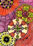 Fine Art Print Chakras Orange Yellow Magenta 5"X7" Reproduction 3 small