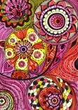 Fine Art Print Chakras -Yellow Pink Orange Circles 5x7 Reproduction 3 small