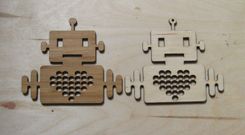 Robot Heart Pendants