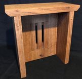 Craftsman Style Doorbell Chime Cover - Solid White Oak Wall Box 2 small
