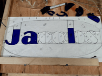 Classic Stained Glass Window with Fused Glass Elements - Family 6 small