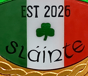 1960’s Inspired Fused Glass Irish Pub Window Featuring Kiln Carved Glass and Hand Painted Details – Murphy’s Pub 4 small