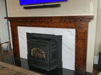 Custom Flame Birch Fireplace Surround 1 small