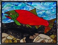 Naturalistic Stained Glass Holiday Gift - Totem 1 small