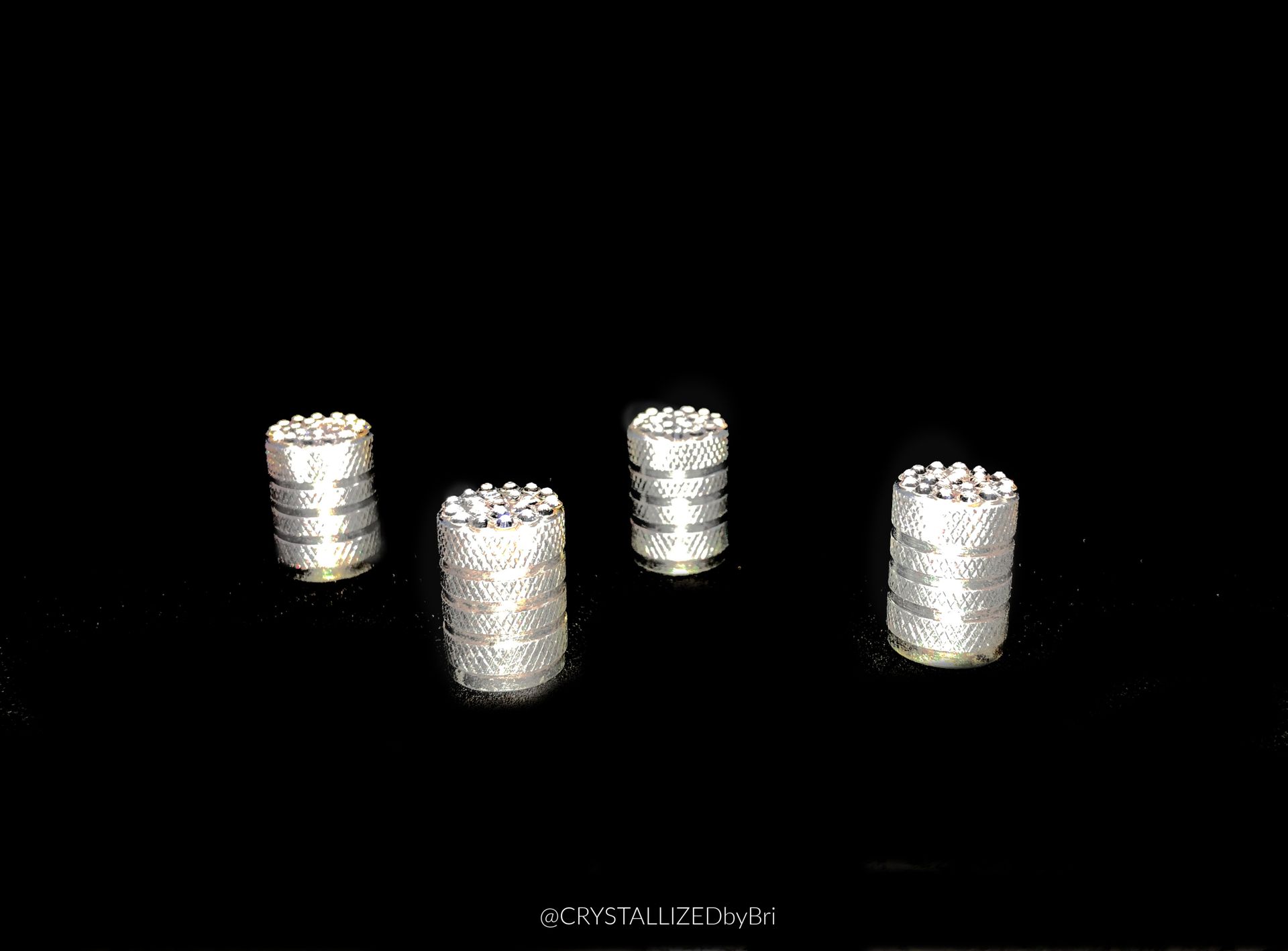Custom Crystallized Valve Stem Caps Car Bling Genuine European Crystals Bedazzled 2