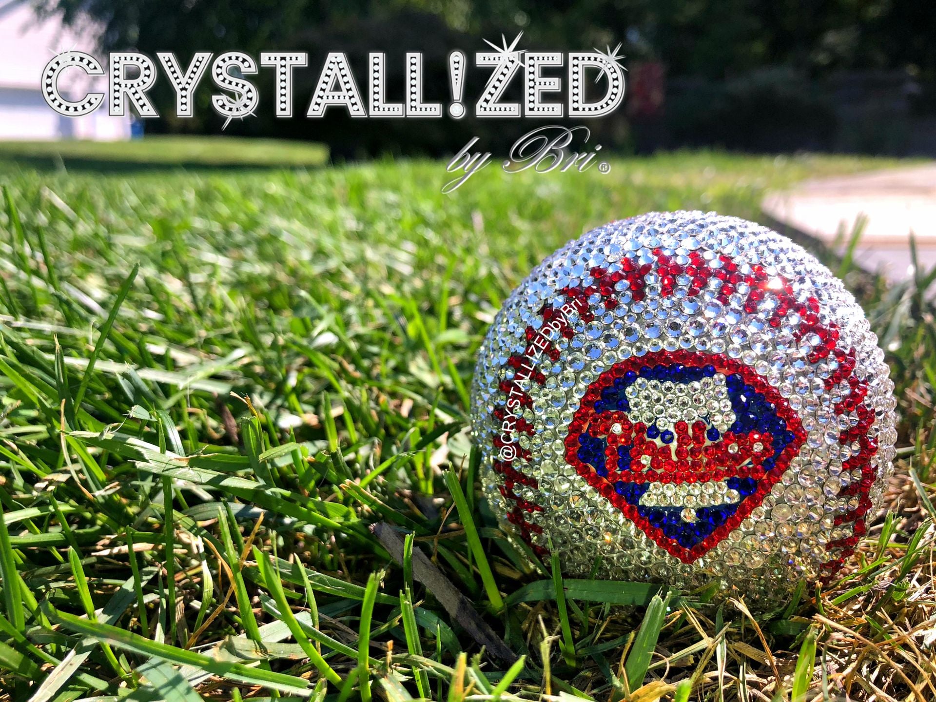 Any Team Crystallized Baseball Mlb Game Sized Sports Bling Genuine European Crystals Bedazzled 6
