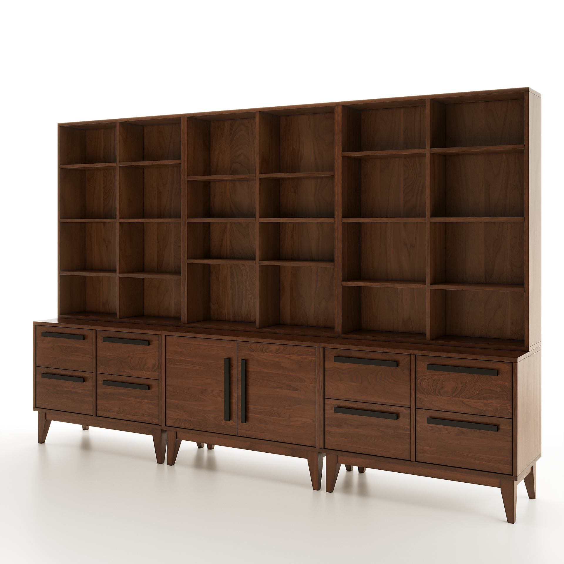 Wooden Sectional Bedroom Bookshelves 2