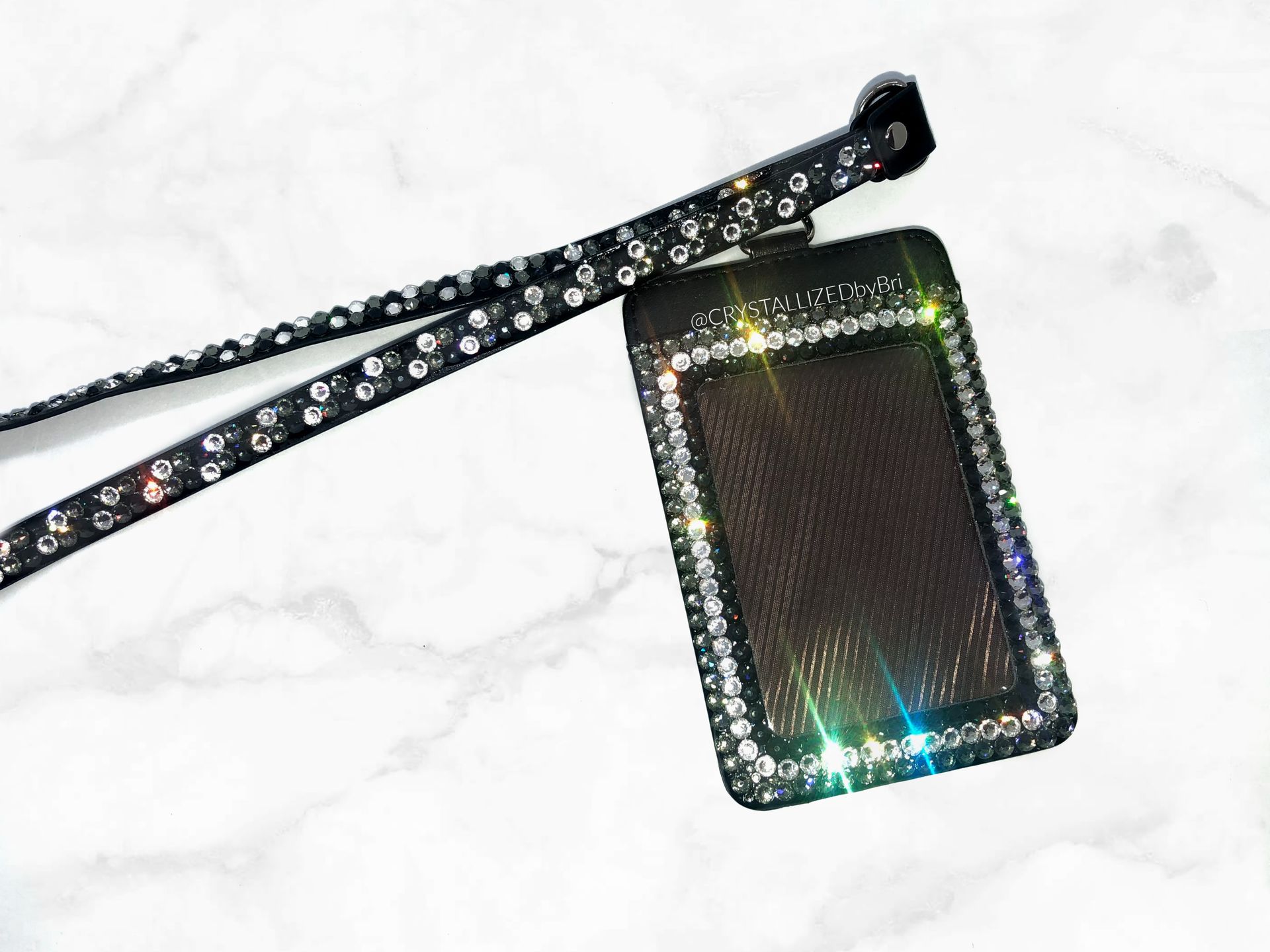 Id Lanyard Crystallized Office Medical Accessories Bling European Crystals Bedazzled 1