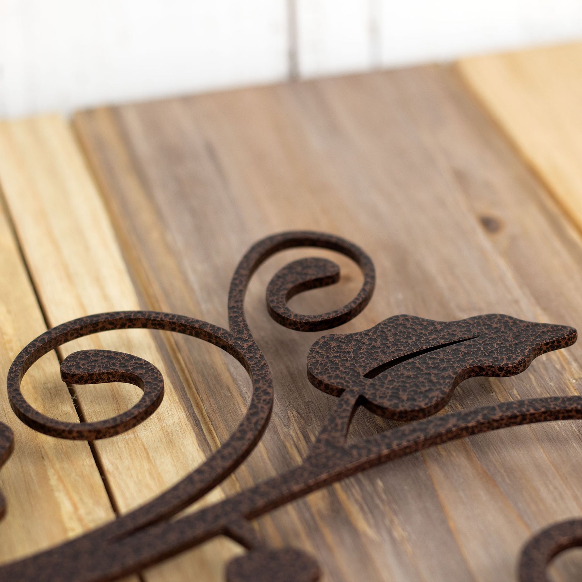 Personalized Metal Family Name and Address Sign with Vines and Scrolls 2 