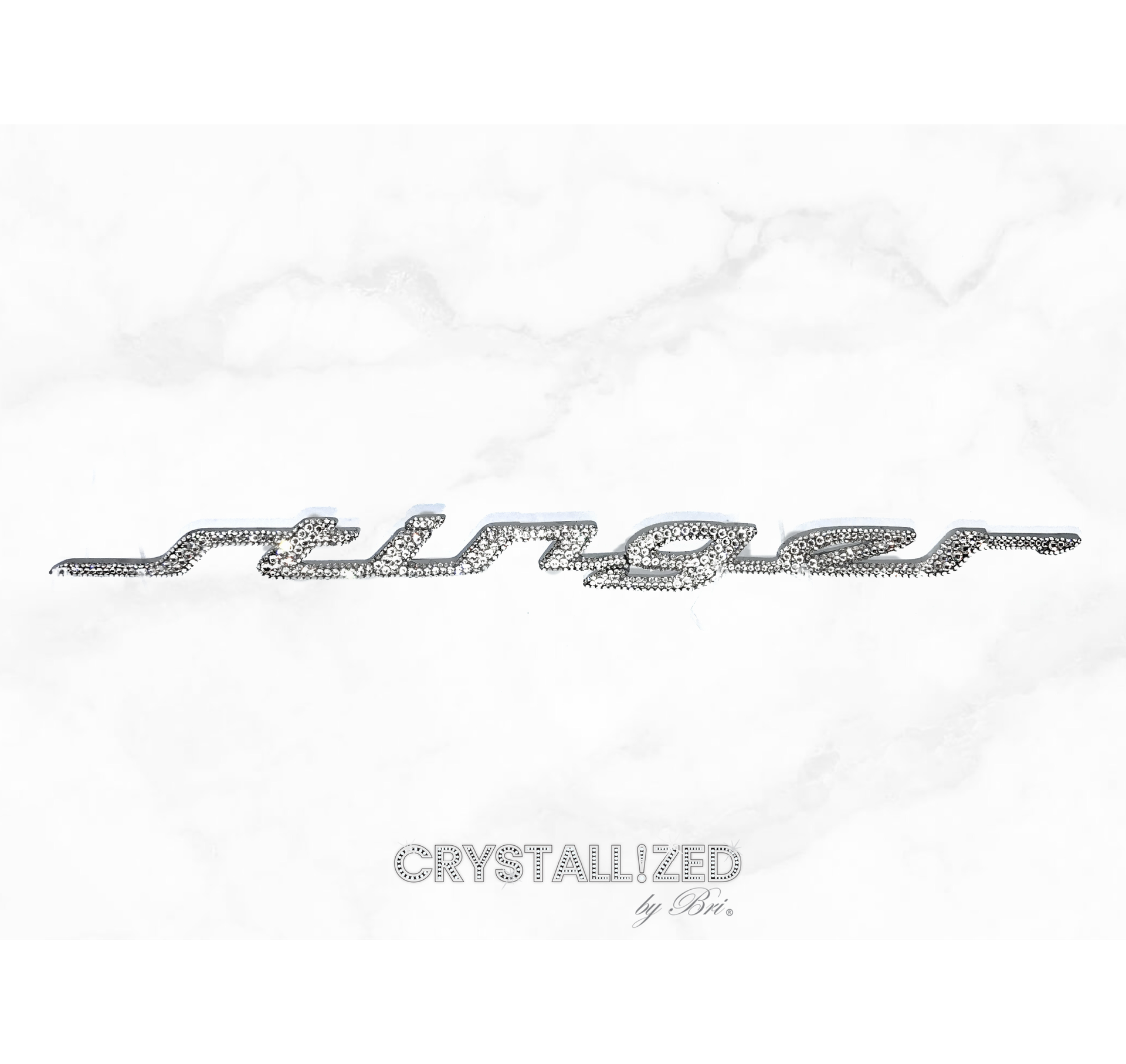 Kia Stinger Rear Crystallized Car Emblem Bling Genuine European Crystals Bedazzled 1