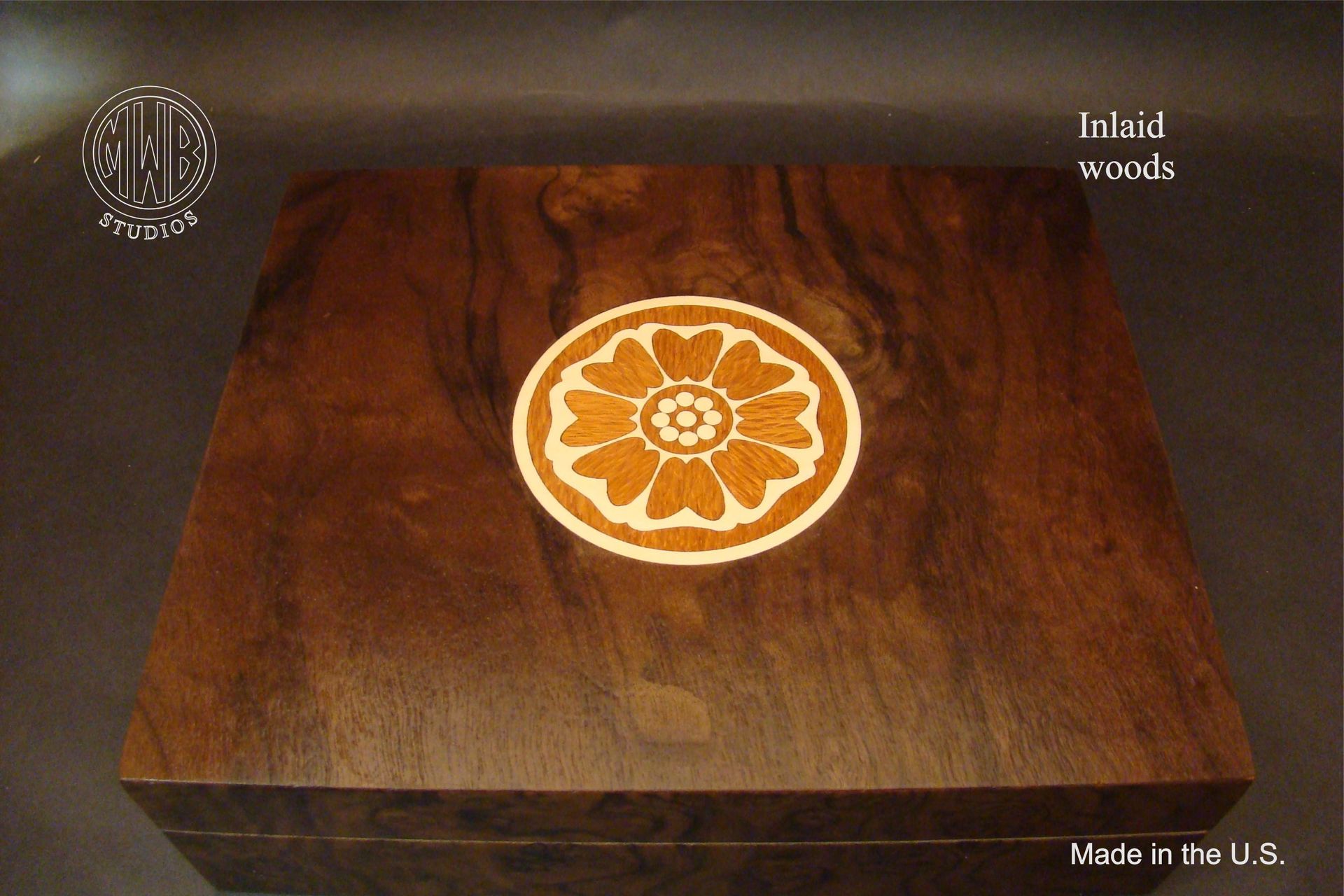 Custom Inlaid Humidor Handcrafted In The U.S. Free Shipping Hd12. 2 