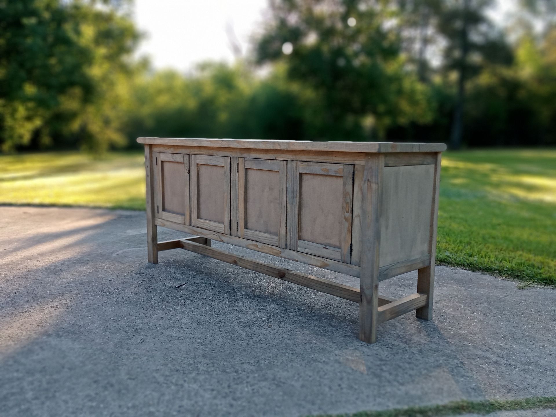 Custom Cabinet Up To 8 Ft Long, Handmade In Texas Any Color Available. Buffet Cabinet Shelf 6