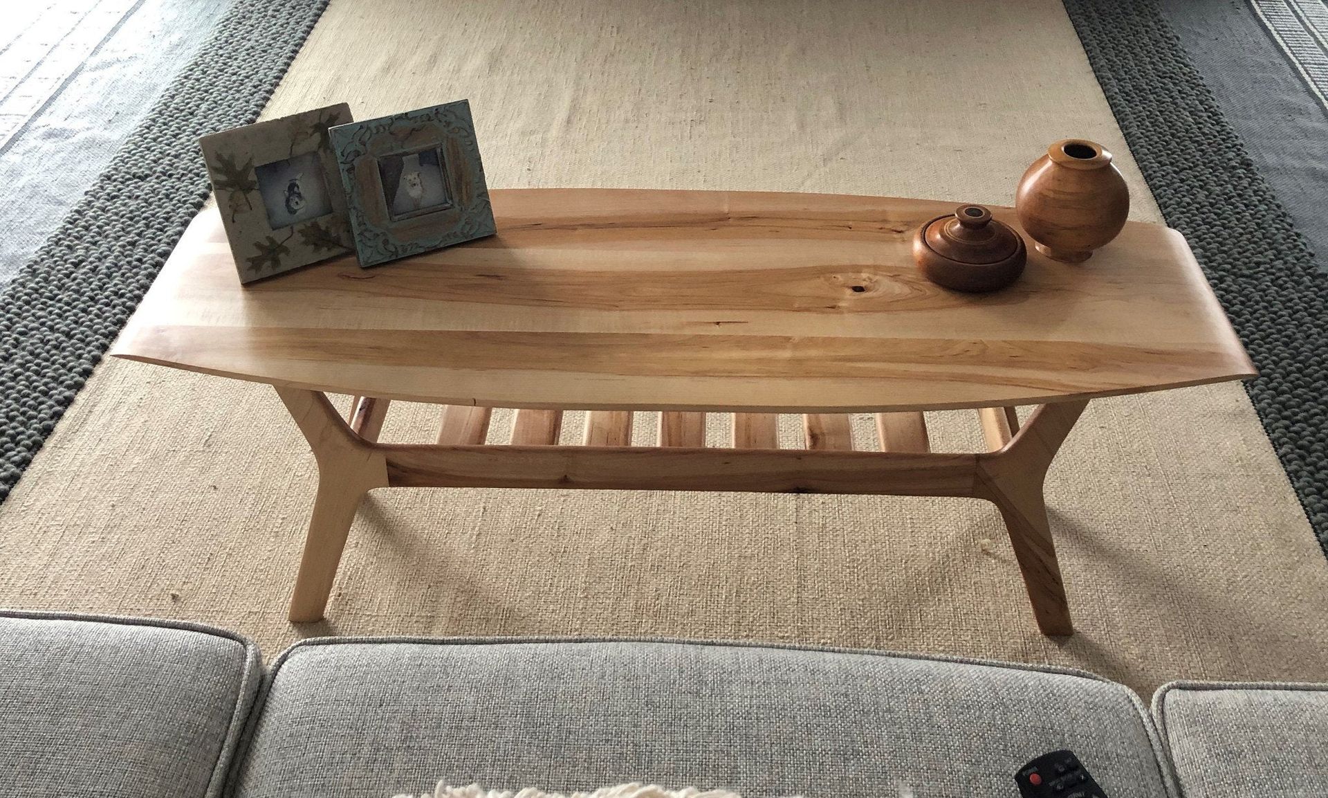 Spicoli Danish Surfboard Coffee Table In Hard Maple