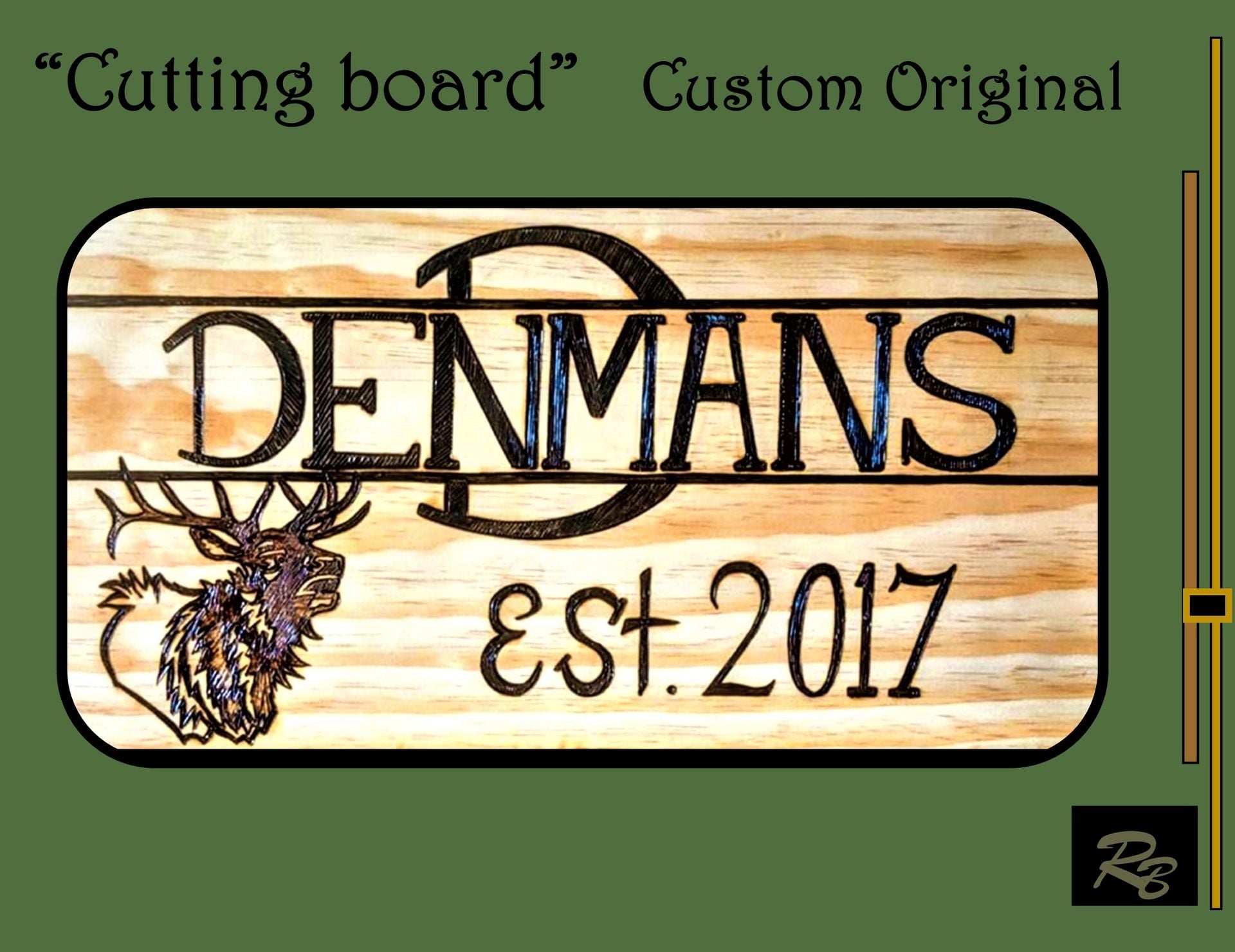 Cutting Board, Established, Family Name, Personalized