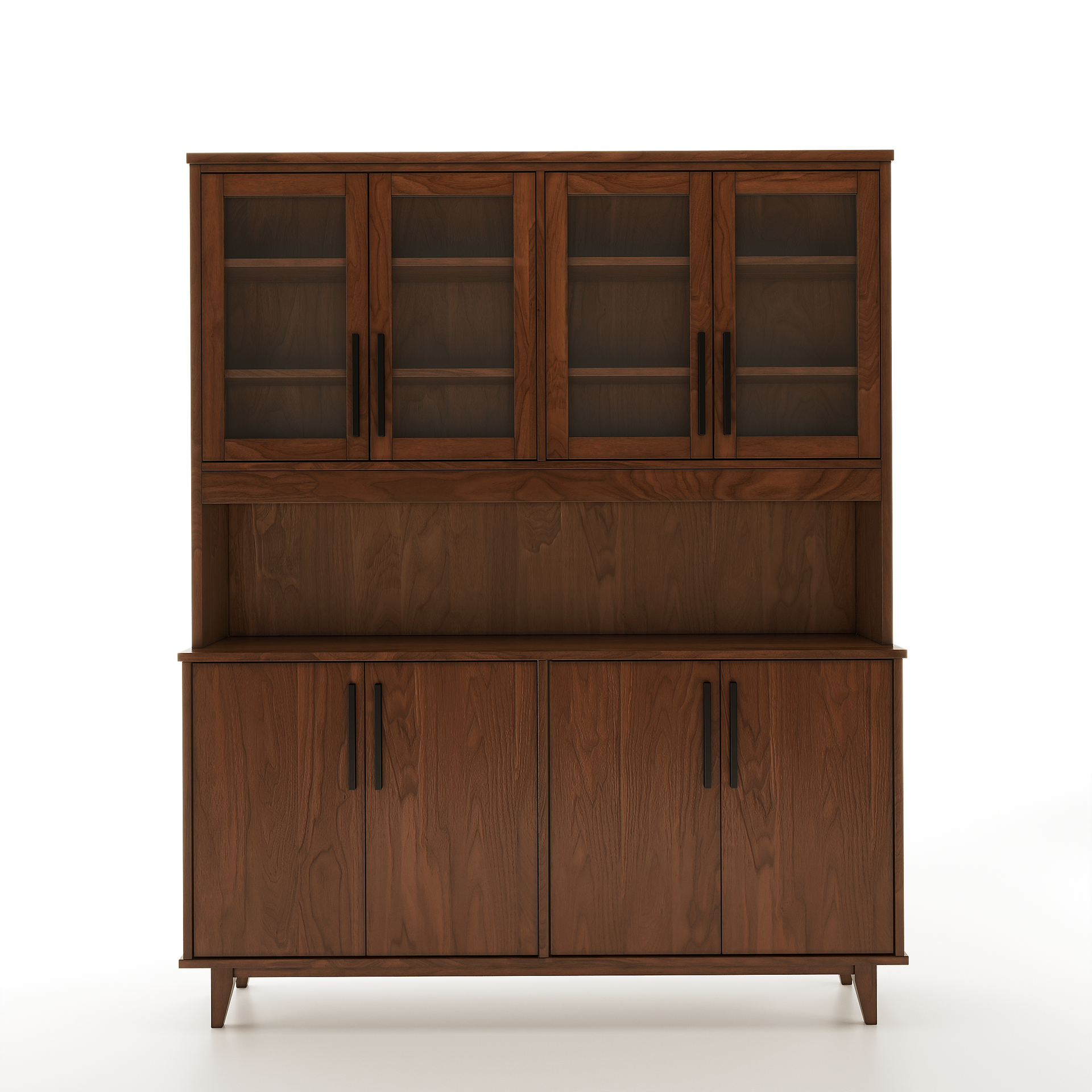 Wooden Country Buffet And Hutch 3 