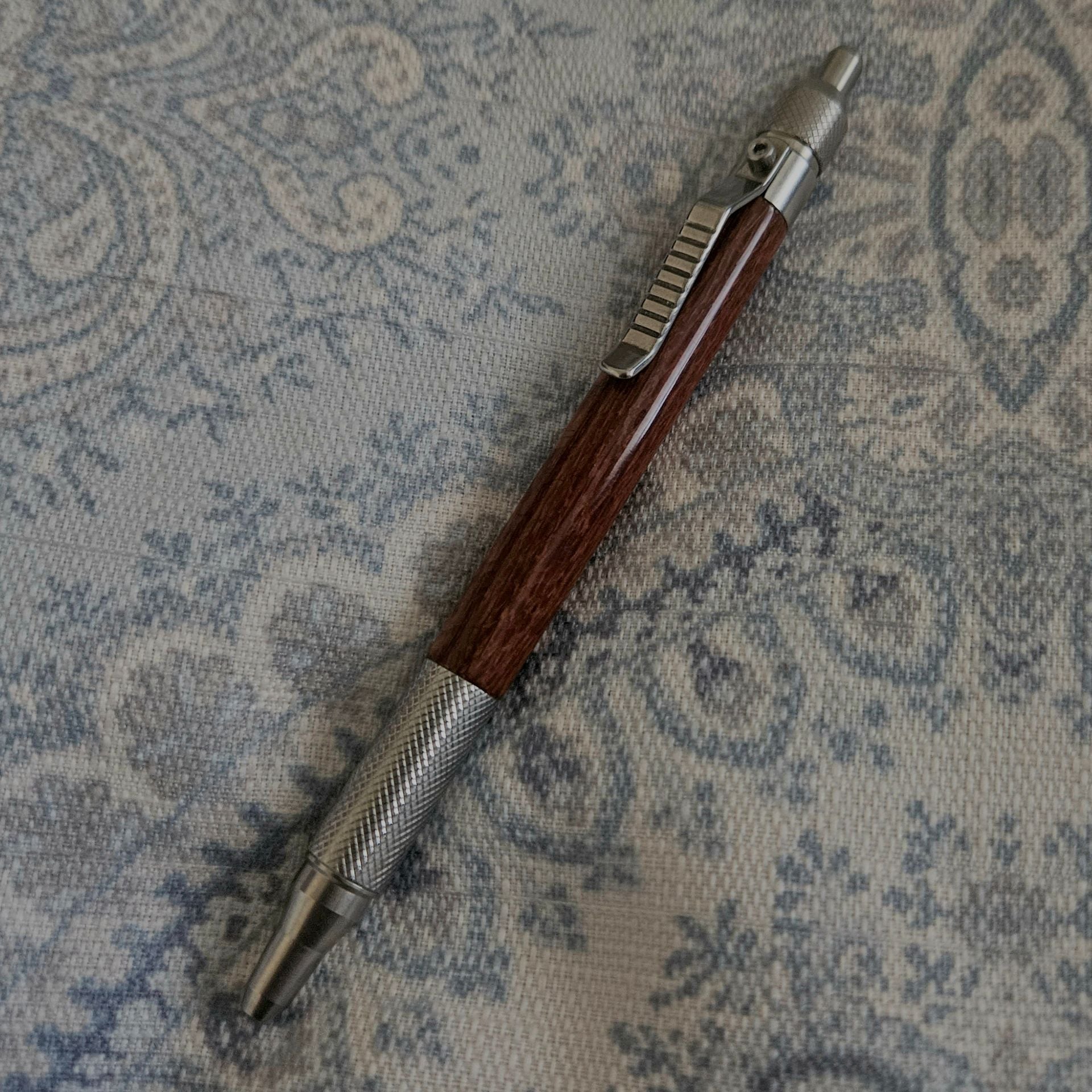Handcrafted Leopard Wood And Aluminum Custom Pen