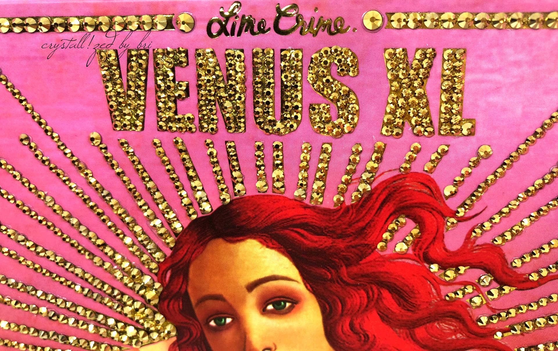Crystallized Lime Crime Venus Xl Eye Shadow Palette Makeup Bling European Crystals Bedazzled 2 