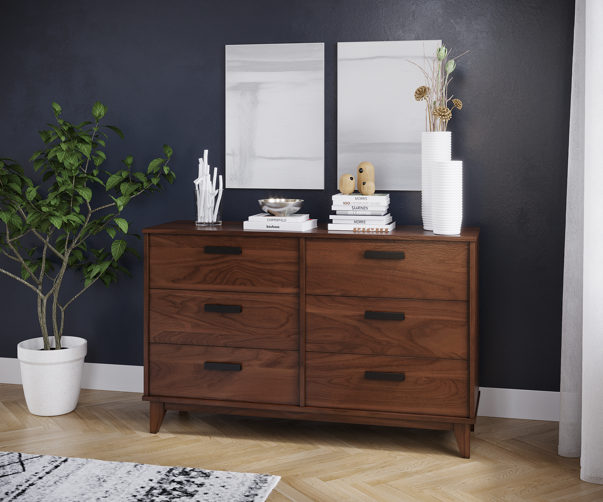 Modern Wooden Bedroom Dresser 1