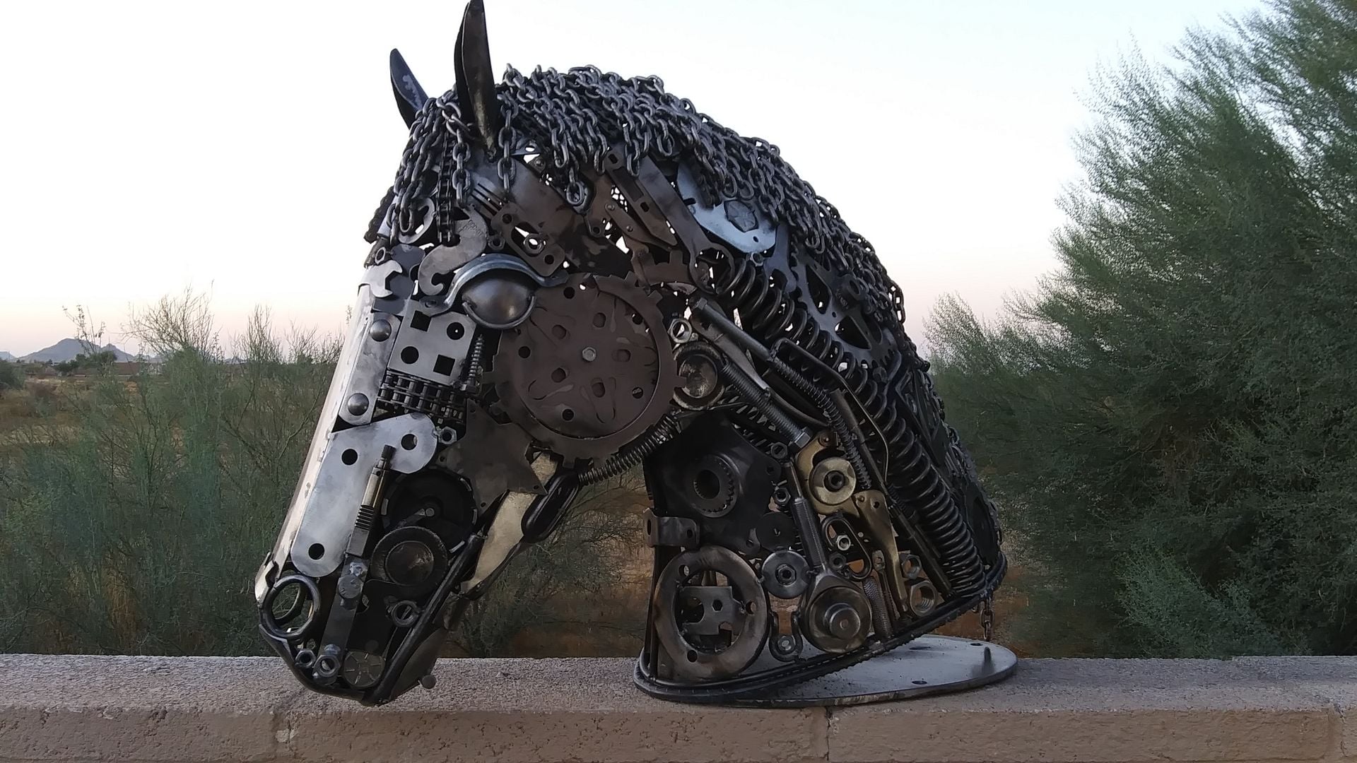 Reclaimed Metal Horse Head 3 