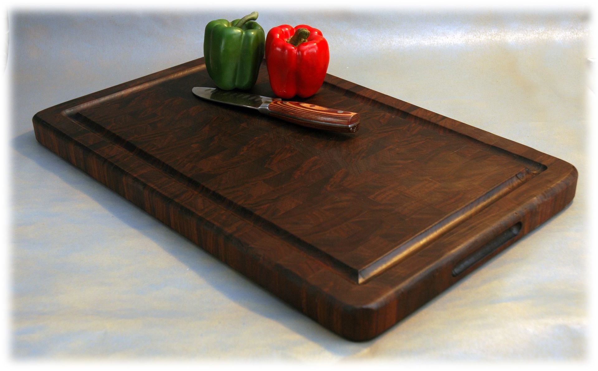 End-Grain Black Walnut Cutting Board (Butcher Style)