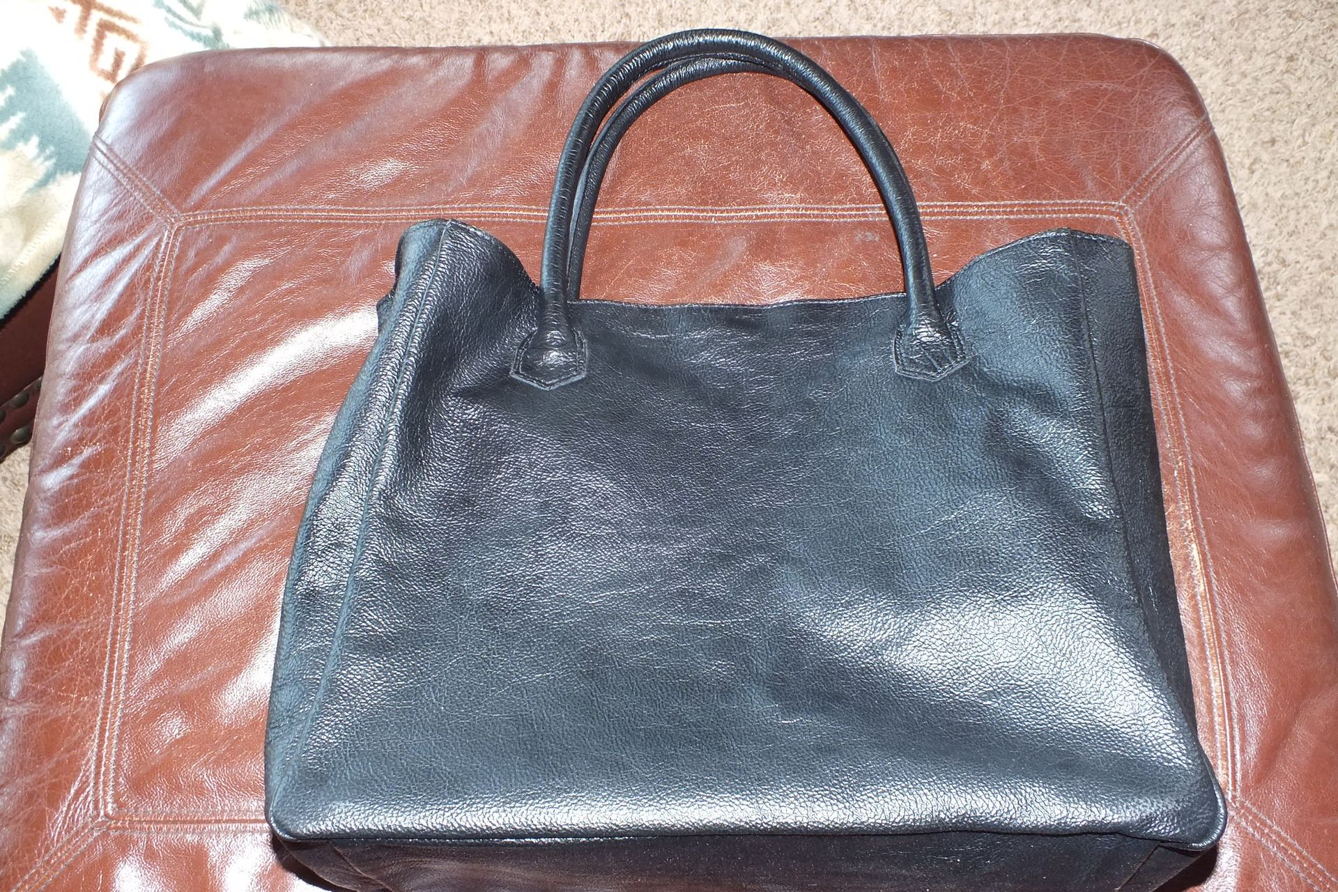Leather Computer Tote 1