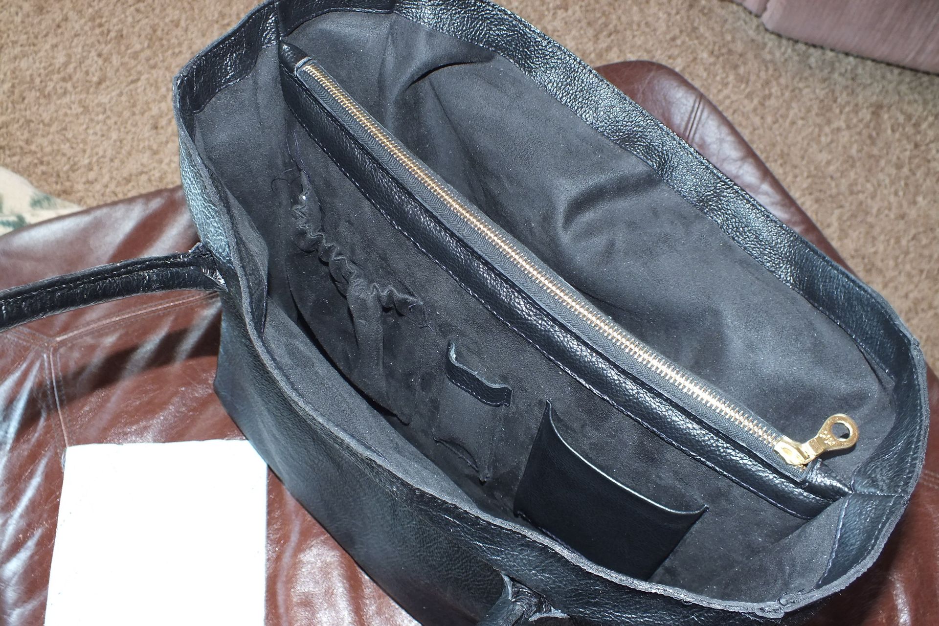 Leather Computer Tote 3