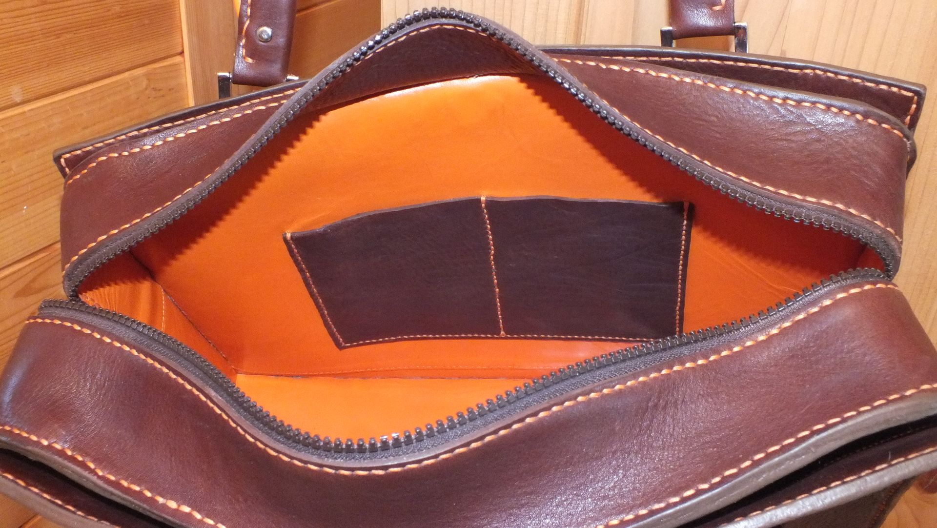 Heavy Duty Leather Purse Leather Lined 3 