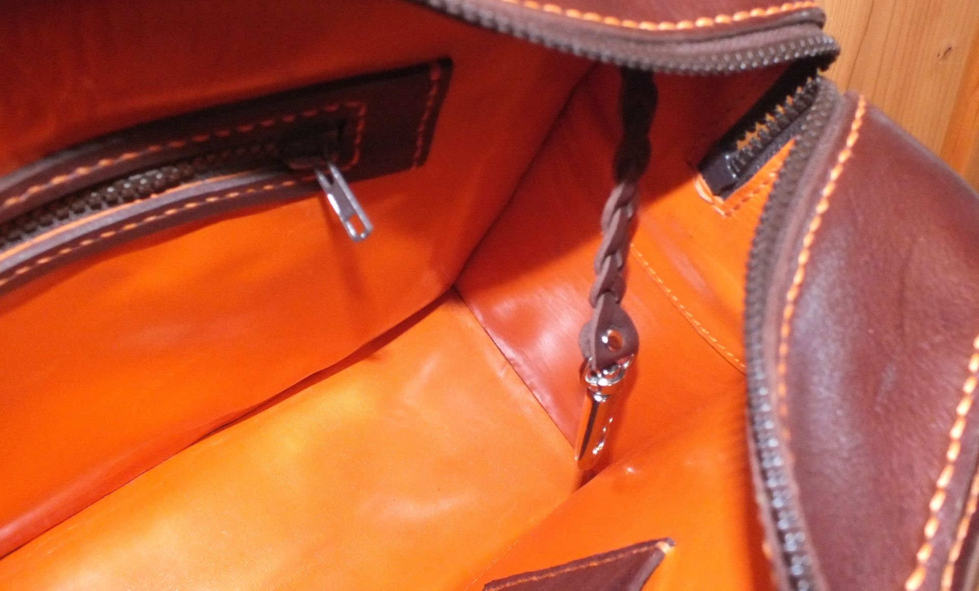 Heavy Duty Leather Purse Leather Lined 4 