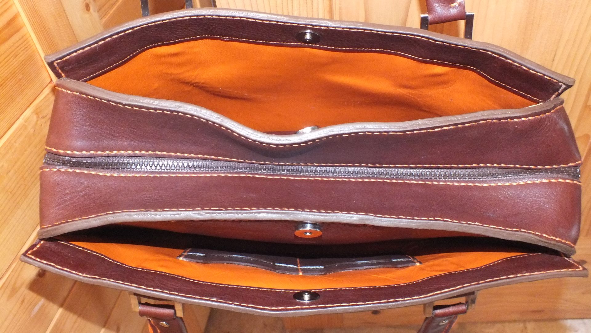 Heavy Duty Leather Purse Leather Lined 5 