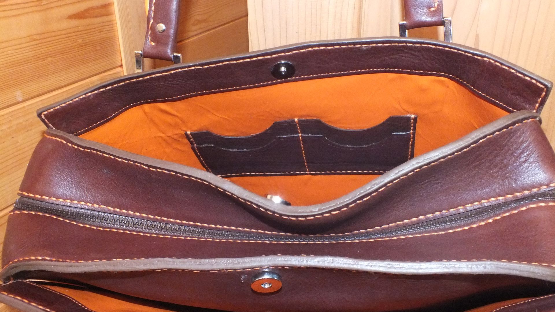 Heavy Duty Leather Purse Leather Lined 6 