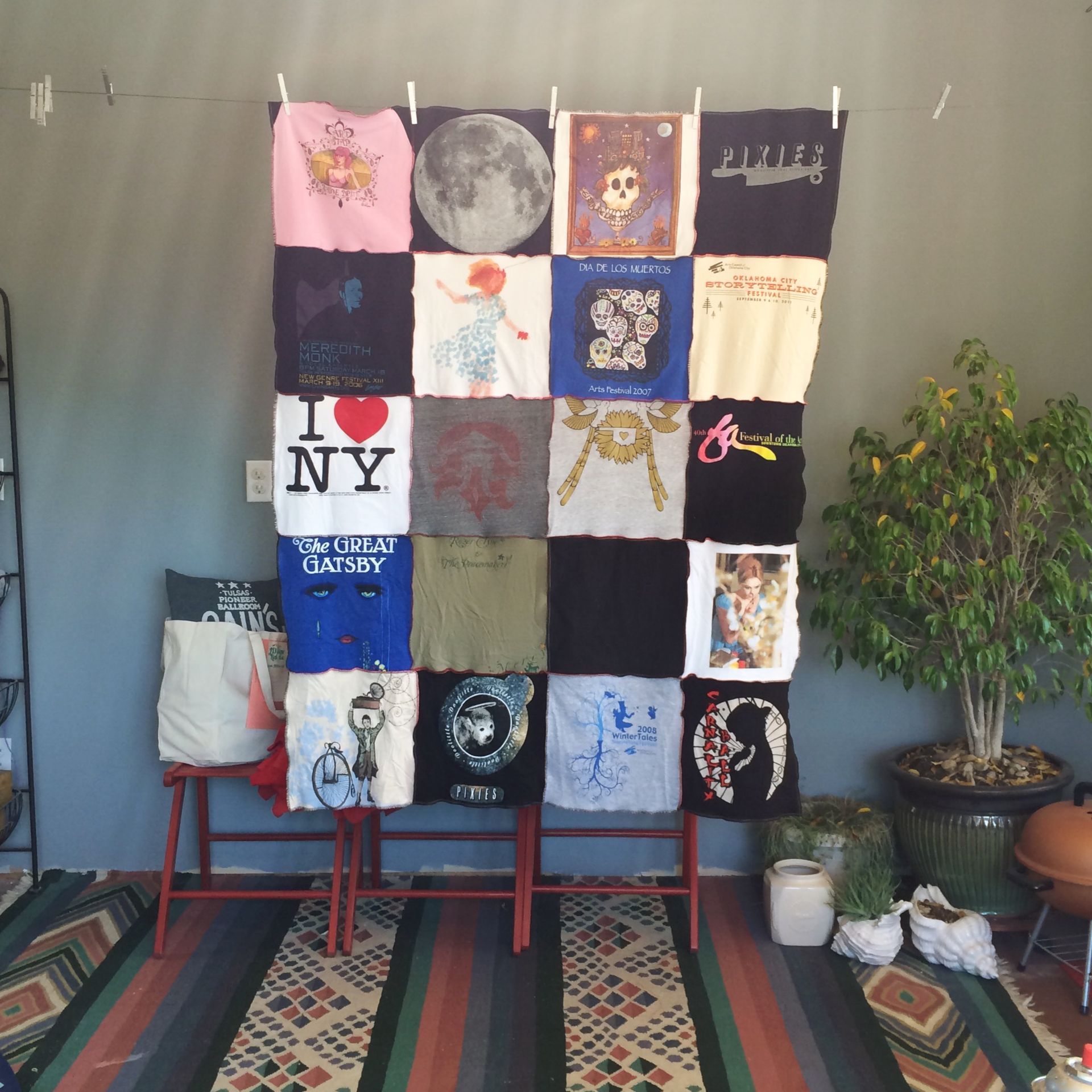 4' X 5', 20 T-Shirt Custom Blanket