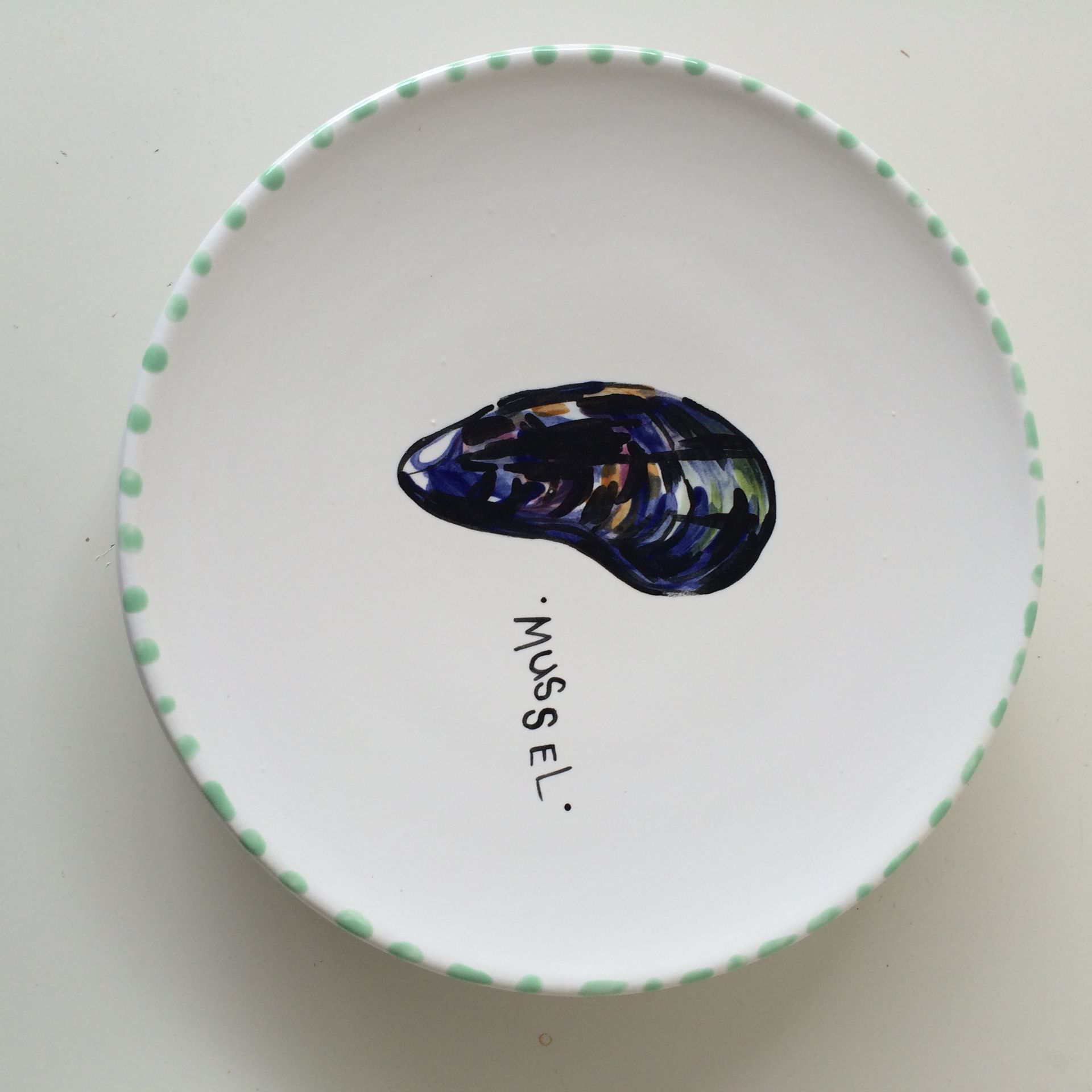 Sealife Salad Plate Set Of 5 Round Dishes 4 