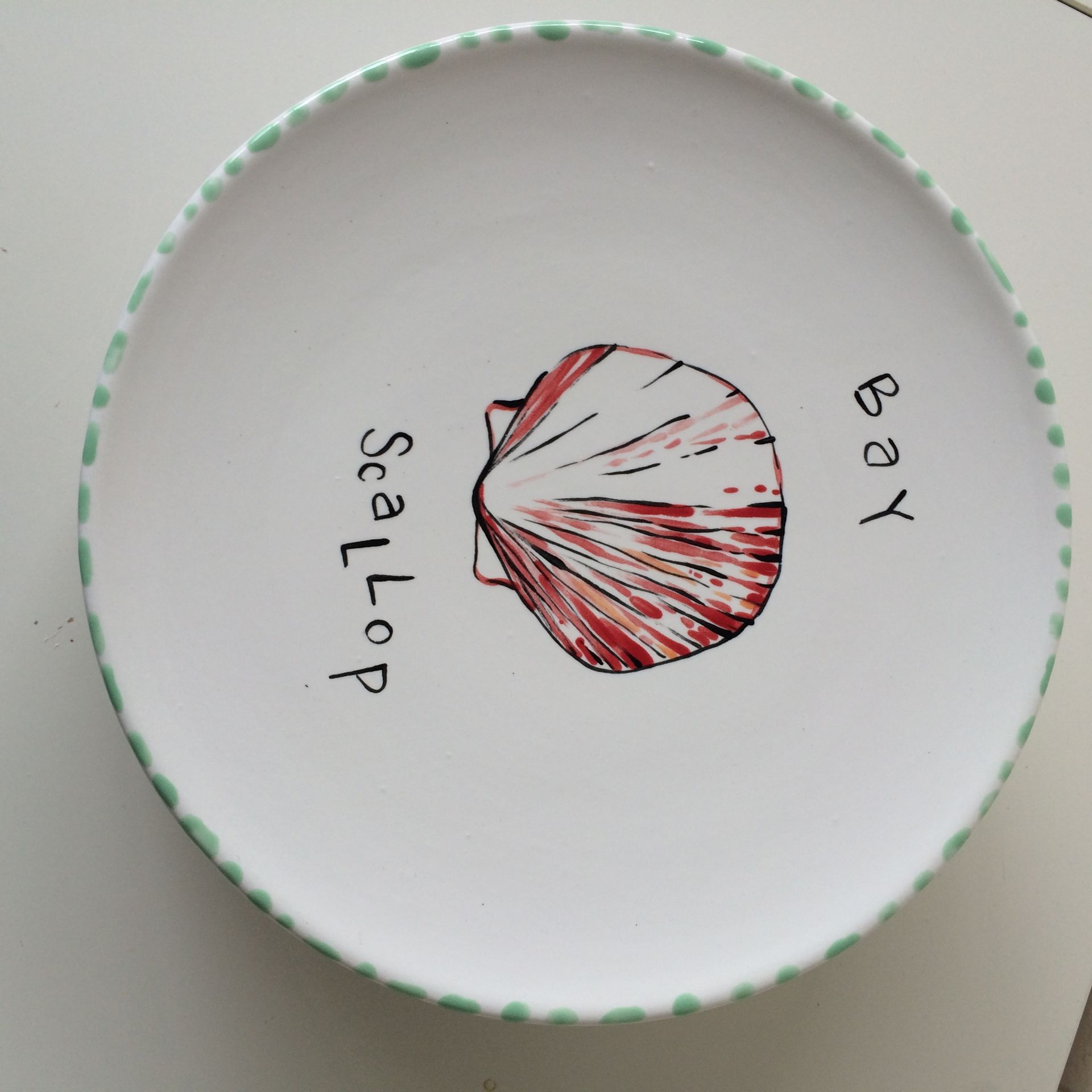 Sealife Salad Plate Set Of 5 Round Dishes 5 