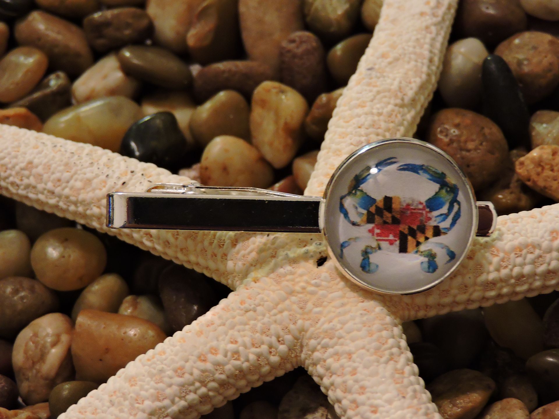 Custom 20mm Sterling Silver Plated Tie Clip 6 